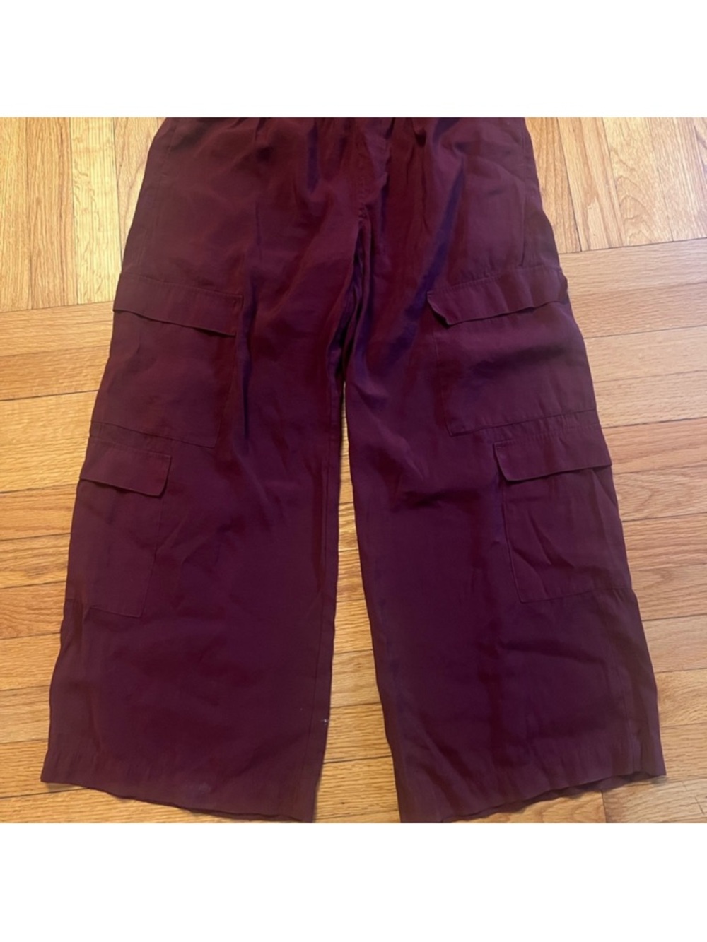 Madewell Plum Elastic Waist Trousers